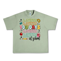 Oil Green 100 days of school Urban Heavy Tee - MaliasSmallBusiness