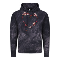 Cloud Black custom heart stethoscope Vintage Hoodie - MaliasSmallBusiness