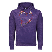 Cloud Purple custom heart stethoscope Vintage Hoodie - MaliasSmallBusiness