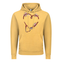 Vintage Mustard custom heart stethoscope Vintage Hoodie - MaliasSmallBusiness