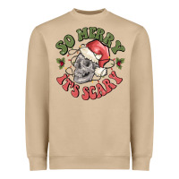 So Merry It's Scary Heavyweight Sweatshirt | Teevron