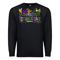 Black medical laboratory technician mardi gras Premium Sweatshirt - CowGirlArtShop