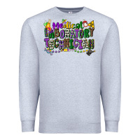 Heather Grey medical laboratory technician mardi gras Premium Sweatshirt - CowGirlArtShop