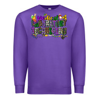 Purple medical laboratory technician mardi gras Premium Sweatshirt - CowGirlArtShop