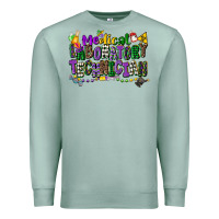 Seafoam medical laboratory technician mardi gras Premium Sweatshirt - CowGirlArtShop