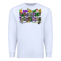 White medical laboratory technician mardi gras Premium Sweatshirt - CowGirlArtShop