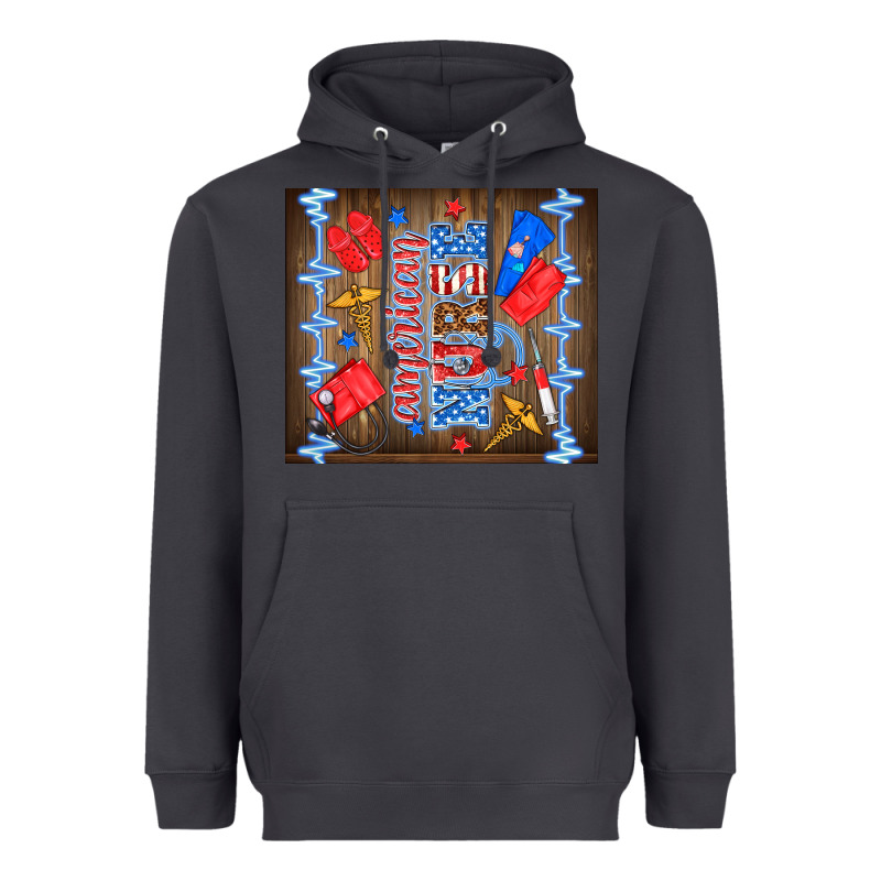American Nurse Heavyweight Hoodie by TumblerDesignByShophia | Teevron