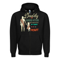 Black Daddy And Daughter Not Always Eye To Eye But Always Heart To Heart Zipper Hoodie - Bettercallsaul