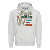 Dove Grey Daddy And Daughter Not Always Eye To Eye But Always Heart To Heart Zipper Hoodie - Bettercallsaul