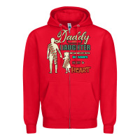 Red Daddy And Daughter Not Always Eye To Eye But Always Heart To Heart Zipper Hoodie - Bettercallsaul
