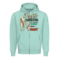 Daddy And Daughter Not Always Eye To Eye But Always Heart To Heart Zipper Hoodie | Teevron