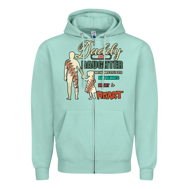 Daddy And Daughter Not Always Eye To Eye But Always Heart To Heart Zipper Hoodie by Bettercallsaul | Teevron