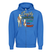 True Royal Daddy And Daughter Not Always Eye To Eye But Always Heart To Heart Zipper Hoodie - Bettercallsaul