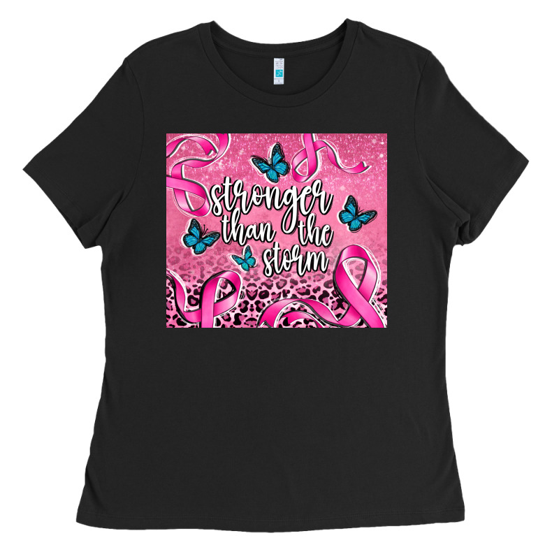Stronger Than The Stormcancer Ladies Tee by AdoDesignShop | Teevron
