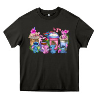 Asphalt stitch with lilo coffee cups Heavy Core Tee - AdoDesignShop
