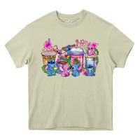 Mossy stitch with lilo coffee cups Heavy Core Tee - AdoDesignShop