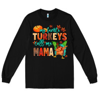 Black my favorite call me mama Long Sleeve Tee - MaliasSmallBusiness