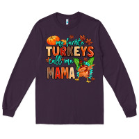 Plum my favorite call me mama Long Sleeve Tee - MaliasSmallBusiness