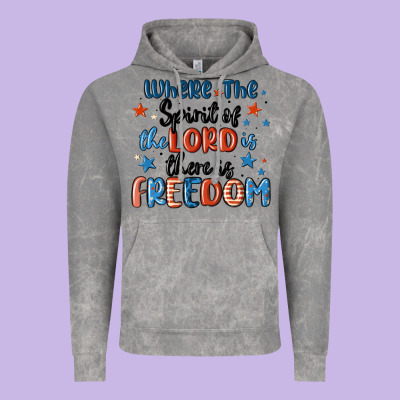 Where The Spirit Of The Lord Is There Is Freedom Vintage Hoodie Designed By Maliassmallbusiness