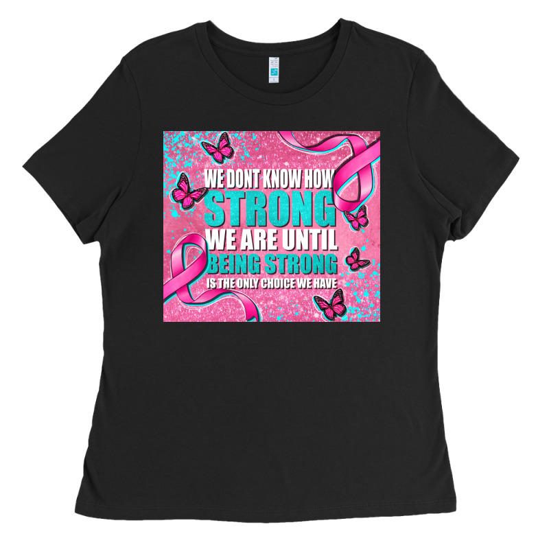 Pink Ribbon Cancer Ladies Tee by AdoDesignShop | Teevron