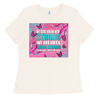 Bone pink ribbon cancer Ladies Tee - AdoDesignShop