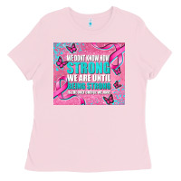 Bubblegum Pink pink ribbon cancer Ladies Tee - AdoDesignShop