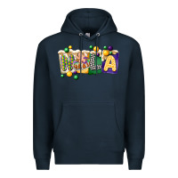Navy nola cake mardi gras Premium Hoodie - CowGirlArtShop