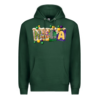 Sports Green nola cake mardi gras Premium Hoodie - CowGirlArtShop