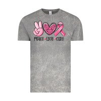 Cloud Rock peace love cure breast cancer Vintage Tee - MaliasSmallBusiness