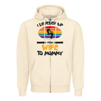 Sandshell I Leveled Up From Wife To Mommy Zipper Hoodie - Bettercallsaul