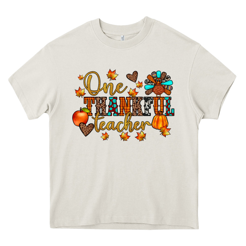 One Thankful Teacher Heavy Core Tee by JahusDesignShop | Teevron