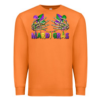 Carrot mardi gras skeleton hands Premium Sweatshirt - CowGirlArtShop