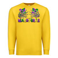 Lemon mardi gras skeleton hands Premium Sweatshirt - CowGirlArtShop