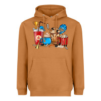 Meerkat Hockey coffee cup Heavyweight Hoodie - HowdyJamesFarm