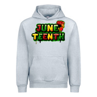 Heather Grey juneteenth Urban Hoodie - FaDigitalArtStudio