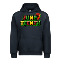 Navy juneteenth Urban Hoodie - FaDigitalArtStudio