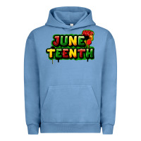Pigment Pebble Blue juneteenth Urban Hoodie - FaDigitalArtStudio