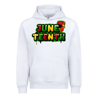 White juneteenth Urban Hoodie - FaDigitalArtStudio