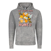 Cloud Rock she works hard for the honey Vintage Hoodie - MaliasSmallBusiness