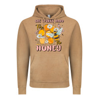 Vintage Camel she works hard for the honey Vintage Hoodie - MaliasSmallBusiness