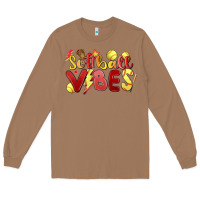Toasted Coconut softball vibes Long Sleeve Tee - MaliasSmallBusiness