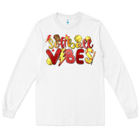 White softball vibes Long Sleeve Tee - MaliasSmallBusiness
