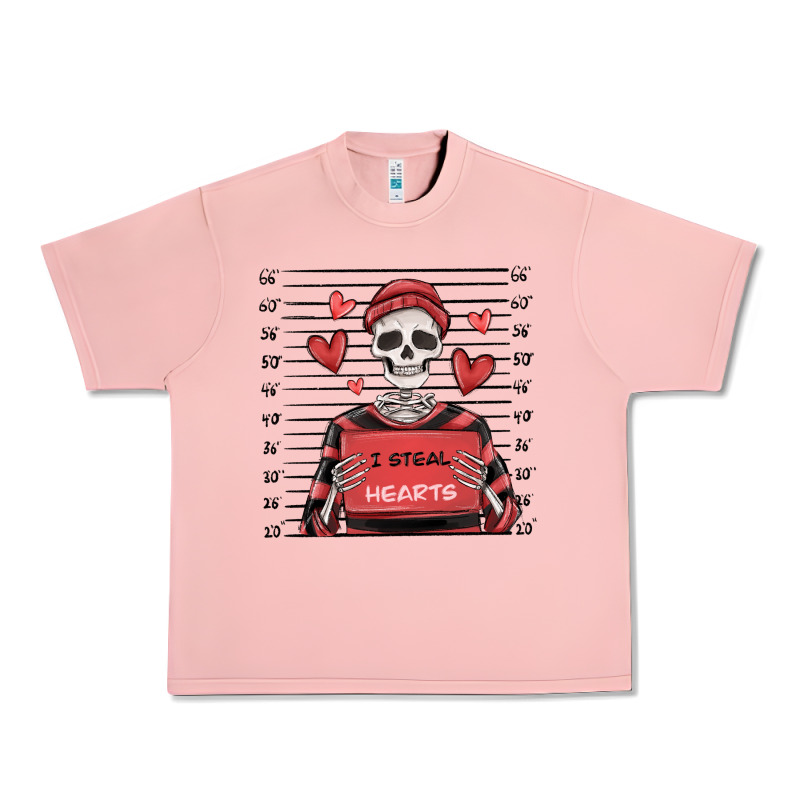 I Steal Hearts Skeleton Valentine's Day Urban Heavy Tee by MaliasSmallBusiness | Teevron