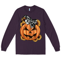 Plum sunflower pumpkin Long Sleeve Tee - JahusDesignShop