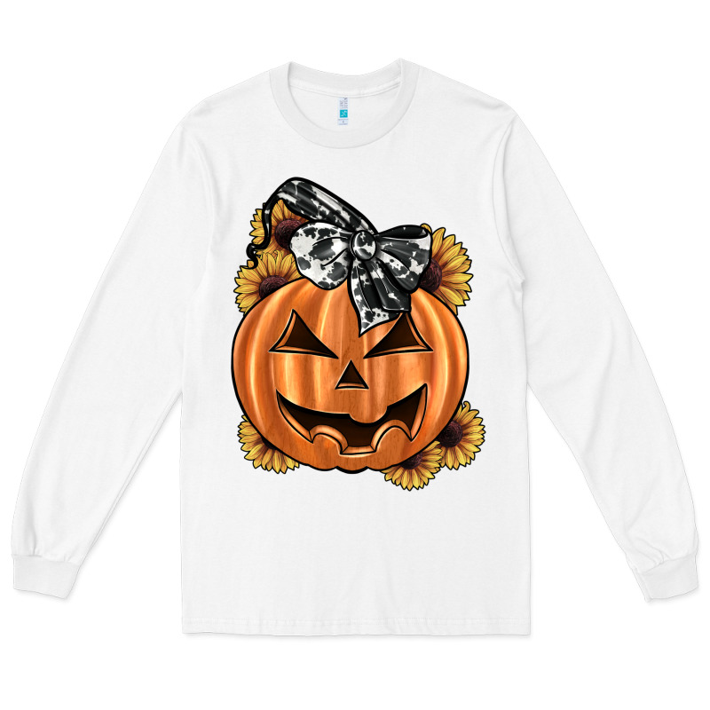 Sunflower Pumpkin Long Sleeve Tee by JahusDesignShop | Teevron