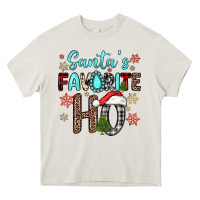 Cream santa s favorite ho Heavy Core Tee - JahusDesignShop