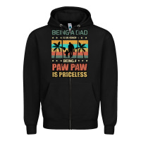 Black Being a dad is an honor being a pawpaw is priceless Zipper Hoodie - Bettercallsaul