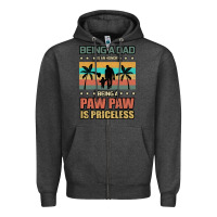 Charcoal Heather Being a dad is an honor being a pawpaw is priceless Zipper Hoodie - Bettercallsaul