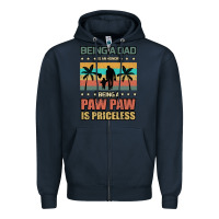 Navy Being a dad is an honor being a pawpaw is priceless Zipper Hoodie - Bettercallsaul