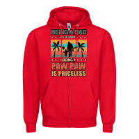 Red Being a dad is an honor being a pawpaw is priceless Zipper Hoodie - Bettercallsaul
